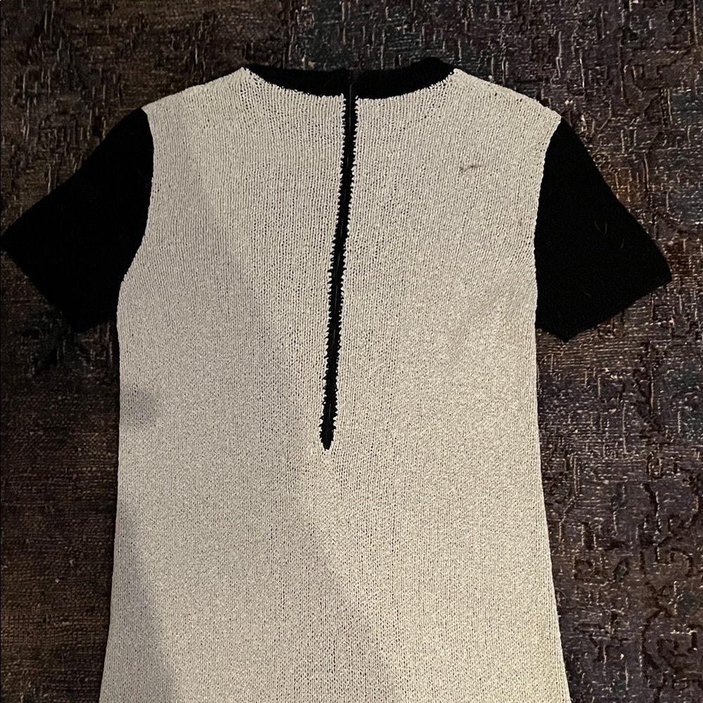 Vintage Chic Black and Cream Dress - Picture 4 of 5